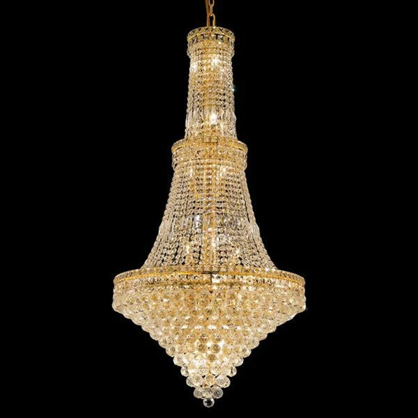 Gold plated 34 Light traditional crystal Chandelier - Image 1