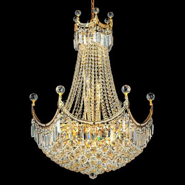 Gold plated 18 Light crystal Chandelier - Image 1