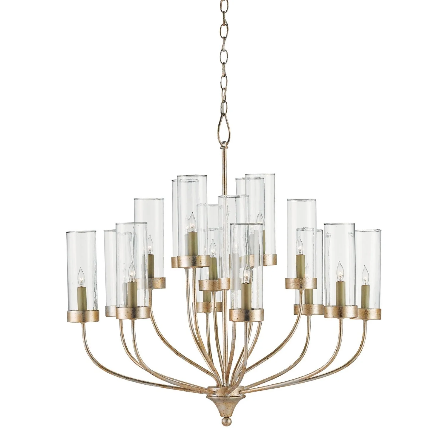 Hove Silver Granello 16-Light Chandelier - Image 1