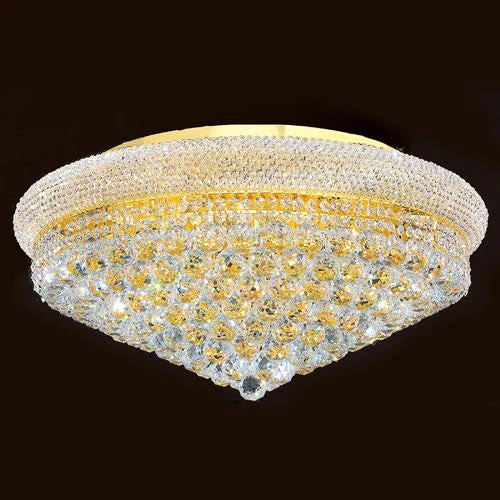 Corp Empire 15-Light Gold Finish with Clear-Crystals Ceiling-Light - Image 1