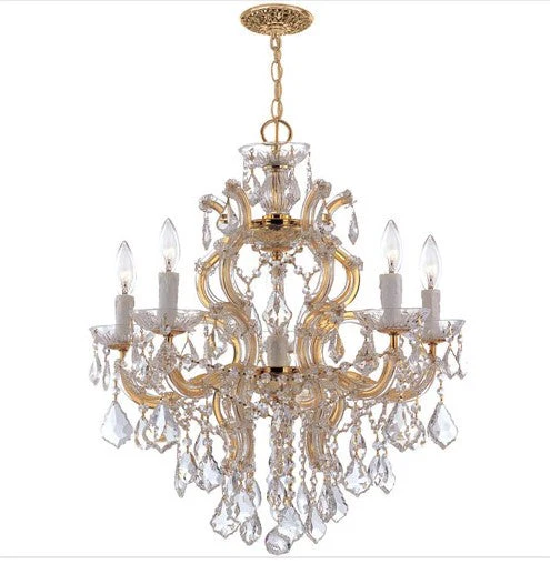Five-Light Chandelier with HandPolished Crystals - Image 1