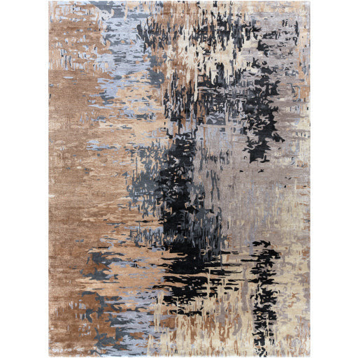 Surya Rugs Banshee Collection Charcoal, Beige, Black, Brown & Gray Area Rug BAN-3399 - Image 2