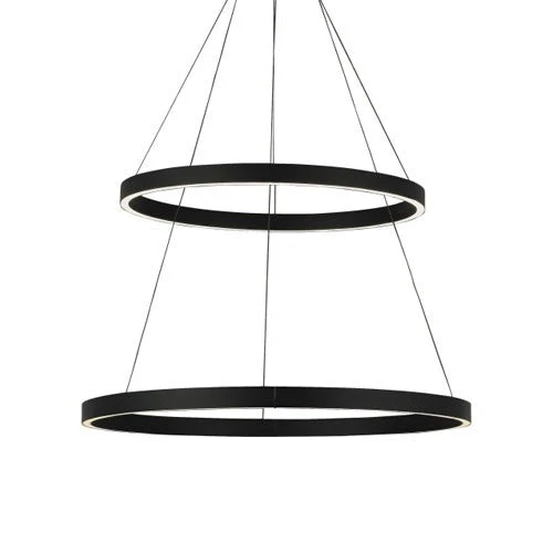 Fiama Black 3000K LED Chandelier with Black Stem - Image 1
