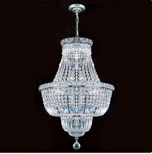 12-Light ChromeFinish with Clear-Crystals Chandelier - Image 1