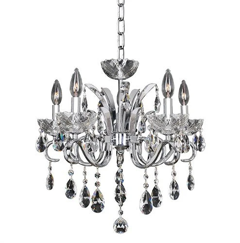 Five-Light 20-Inch Wide Chandelier withFirenze Clear Crystal - Image 1