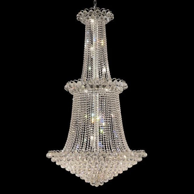 Polished chrome 22 Light large crystal Chandelier - Image 1
