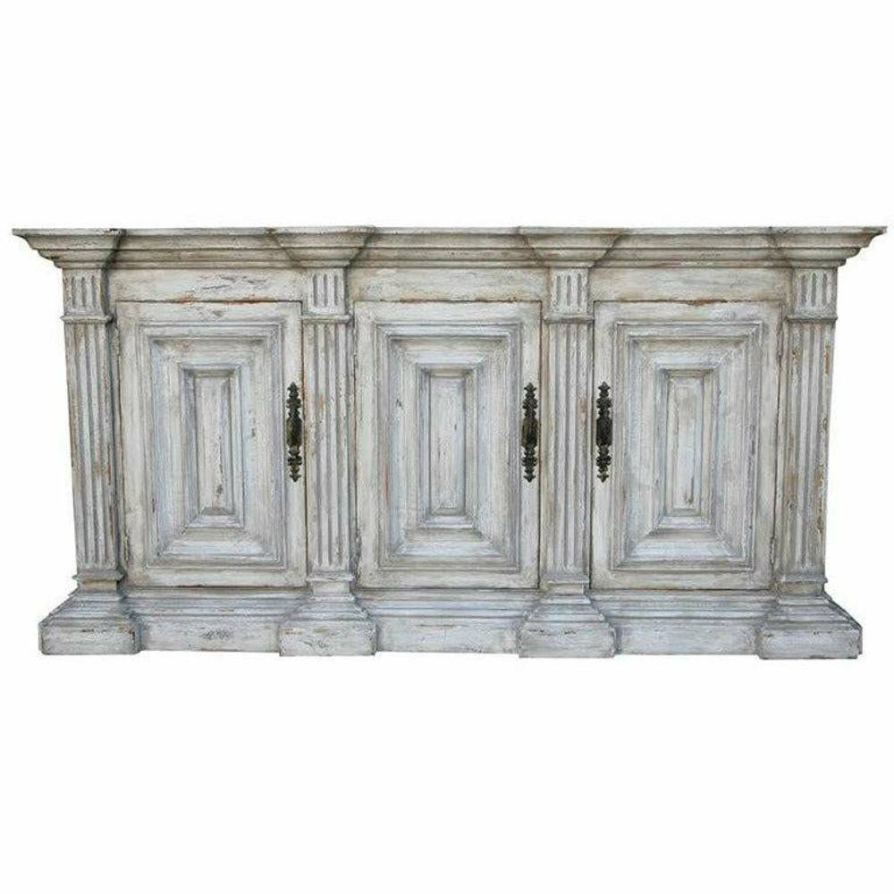 Casa Bonita Peruvian Hand-Painted Carved Wood San Pedro Buffet - Image 1