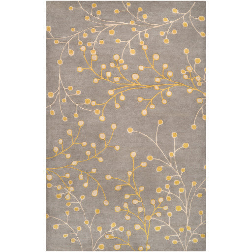 Surya Rugs Athena Collection Charcoal, Taupe & Mustard Area Rug ATH-5060 - Image 1