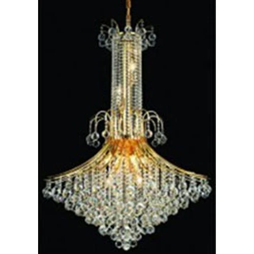 Toureg Gold Sixteen-Light Chandelier with Clear Royal Cut Crystals - Image 1
