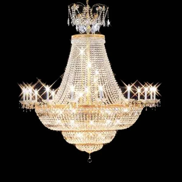 Gold plated 56 Light large crystal Chandelier - Image 1