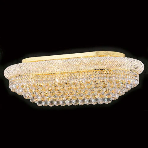 Corp Empire 18-Light Gold Finish with Clear-Crystals Ceiling-Light - Image 1
