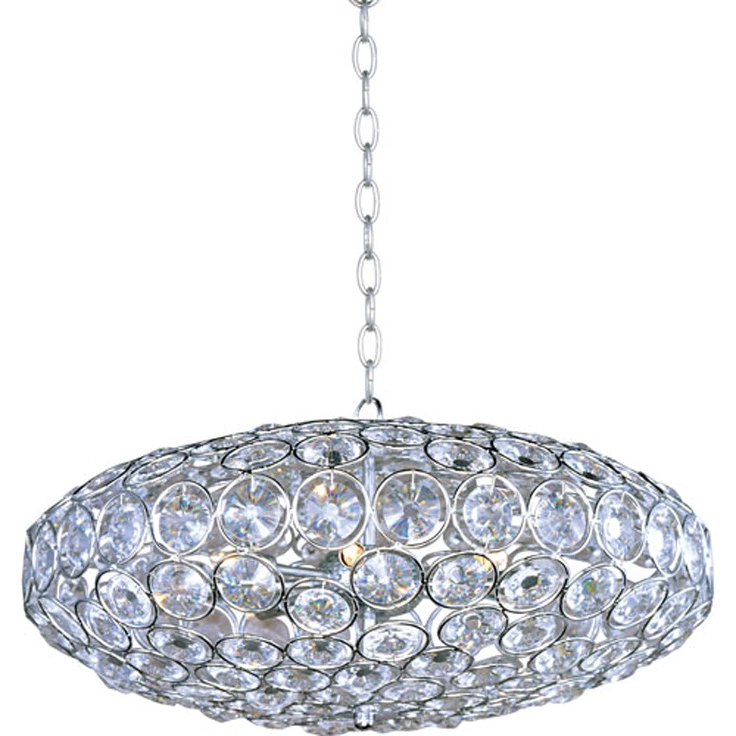 Polished Chrome Eight-Light Pendant - Image 1