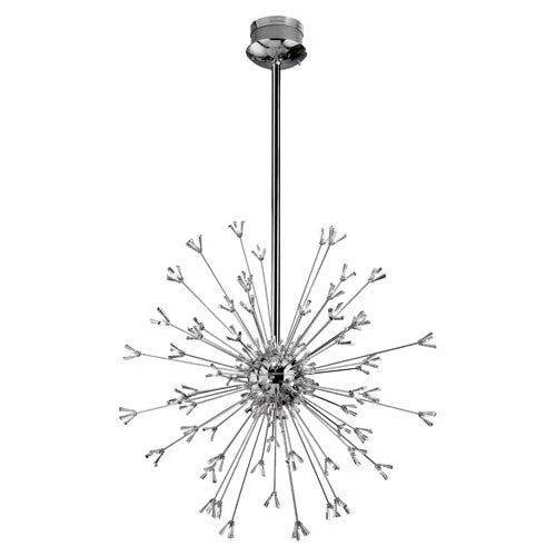 Lenka Chrome Ninety-Light Pendant - Image 1