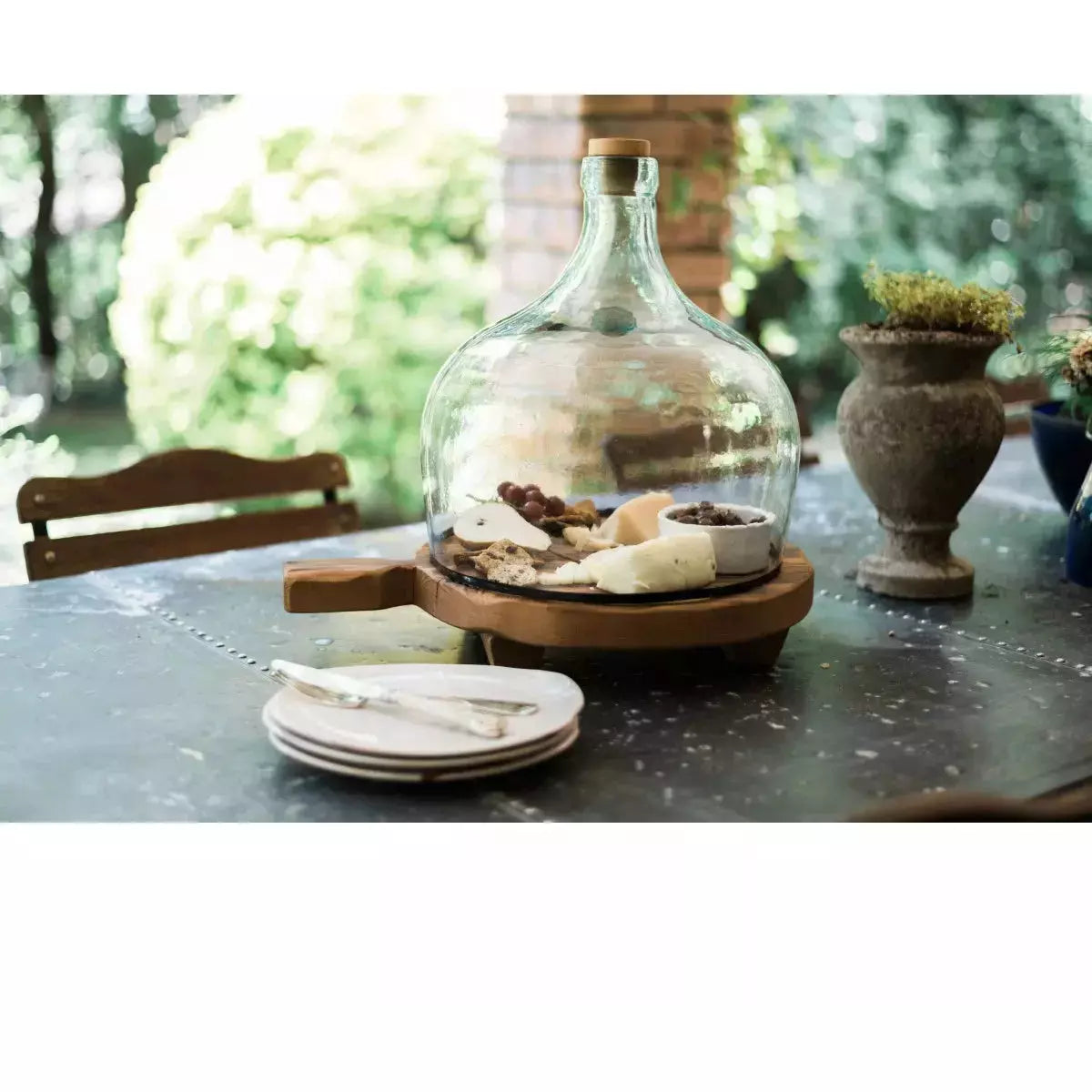 etúHOME Classic Round Footed Wood Serving Board ~ IN-STORE PURCHASE ONLY - Image 2