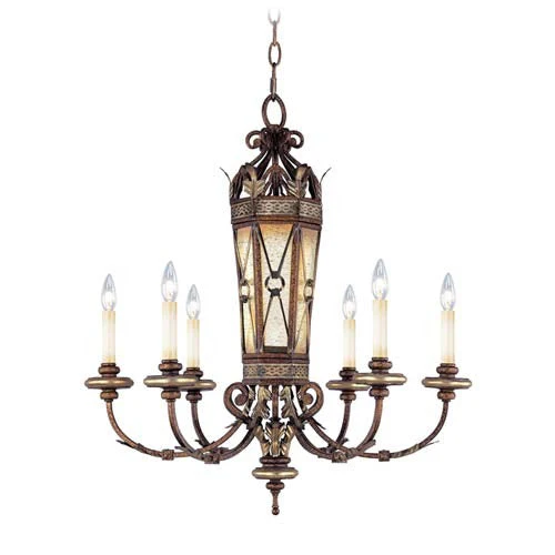 Bristol Manor Palacial Bronze Six-Light Chandelier - Image 1