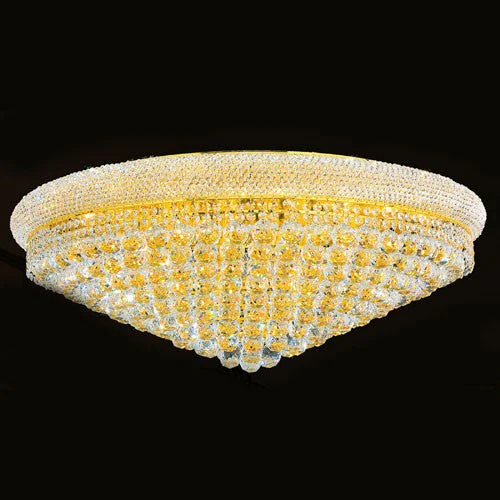 Corp Empire 20-Light Gold Finish with Clear-Crystals Ceiling-Light - Image 1