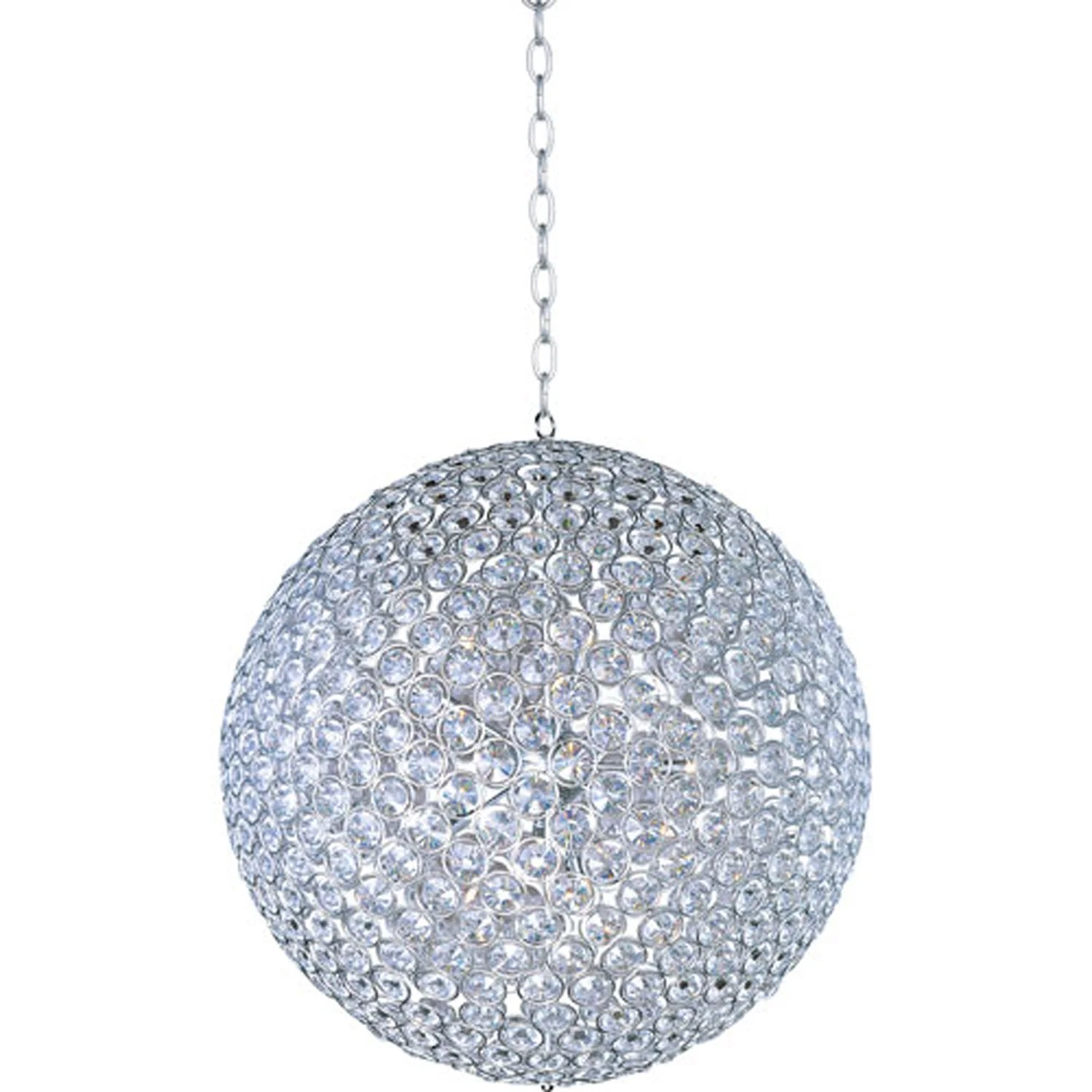 Polished Chrome Fifteen-Light Pendant - Image 1