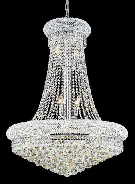 14 Lights crystal ball chandelier polished chrome - Image 1