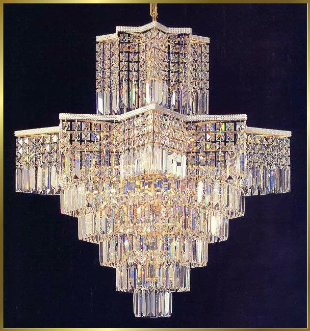 15 lights crystal chandelier in gold plated finish - Image 1