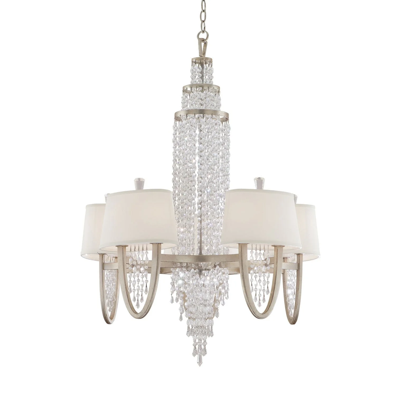 Viceroy Silver Leaf 10-Light Chandelier - Image 1