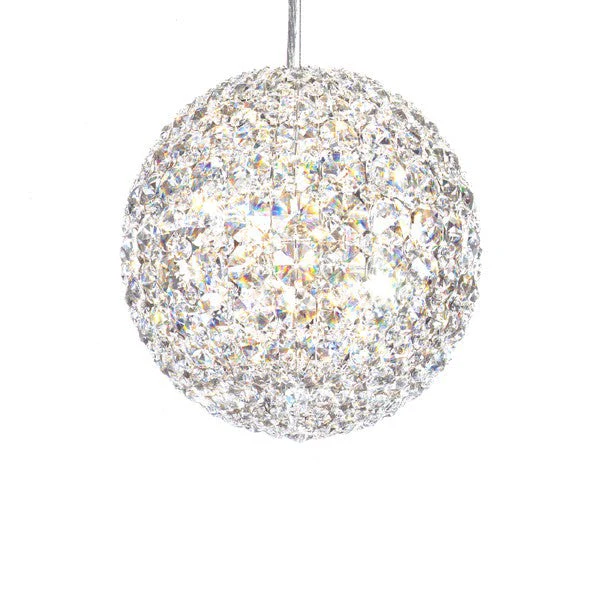 Contemporary ball Crystal Chandelier in polished chrome finish - Image 1