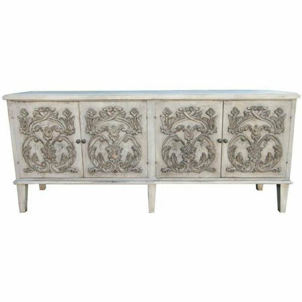 Casa Bonita Peruvian Hand-Painted Carved Wood Athens Buffet