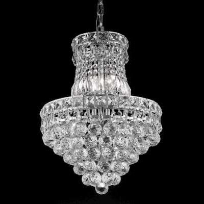 5 Light chrome crystal chandelier dress with crystal ball - Image 1