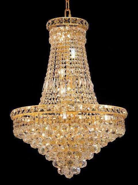 22 Light gold crystal chandelier dress with crystal ball - Image 1