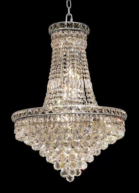 22 Light chrome crystal chandelier dress with crystal ball - Image 1