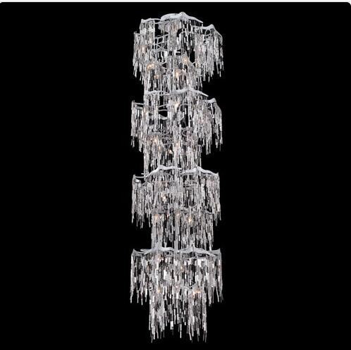Chrome 22-Inch 24-Light Chandelier - Image 1