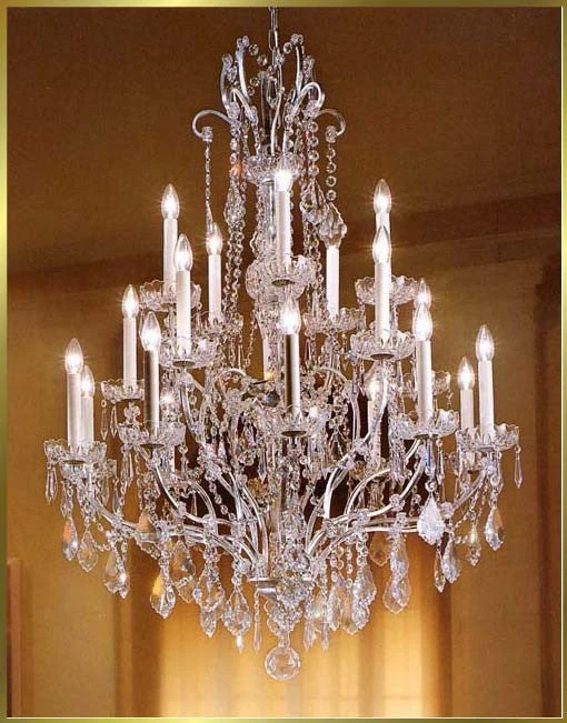 20 Light Versailles crystal Chandeliers in satin silver finish - Image 1