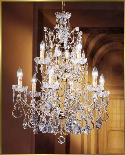 9 Light Versailles crystal Chandeliers in rust finish - Image 1