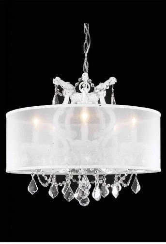 Six-Light Chandelier with Clear Royal Cut Crystals - Image 1