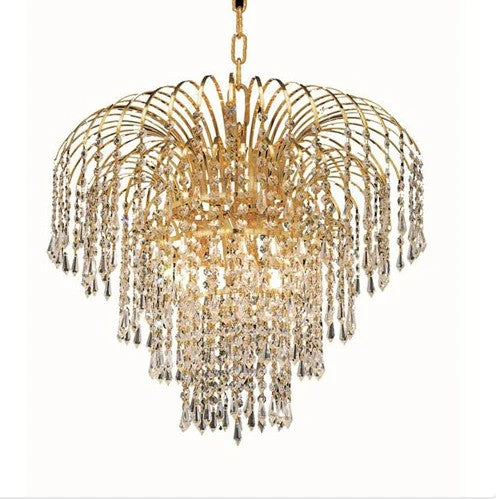 Six-Light 21-Inch Chandelier with Royal Cut Clear Crystal - Image 1