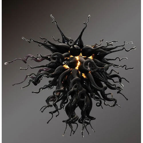 Art Glass Modern Classics Obsidian Large Chandelier - Image 1