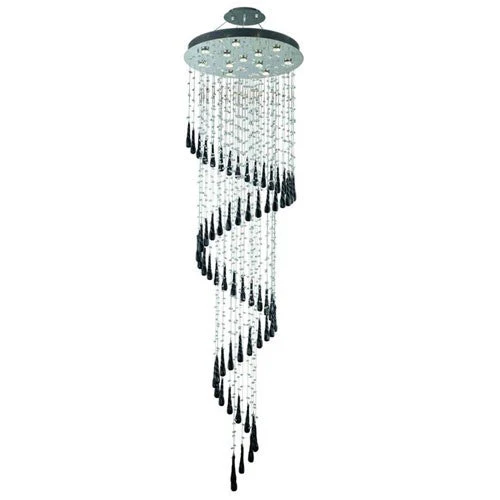 Chrome 12 Light 96-in Chandelier - Image 1