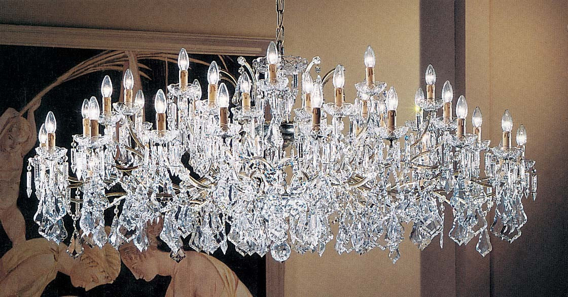 50 Light Versailles crystal Chandeliers in rust finish - Image 1