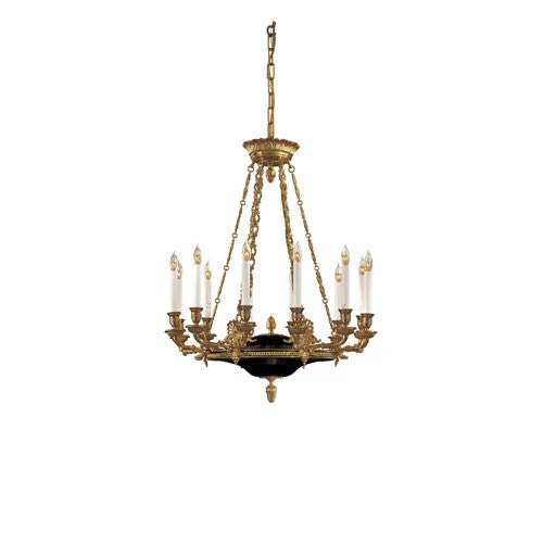 Vintage Twelve-Light Chandelier - Image 1