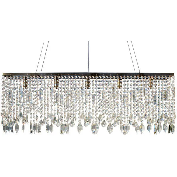 Sofia Brass/Chrome 5 Light Crystal Chandelier - Image 1