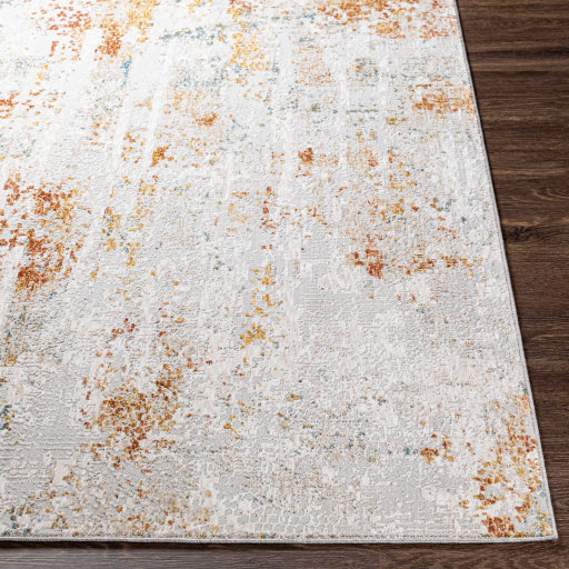 Surya Rugs Carmel Collection Light Gray, Off White, Gray, Mustard, Brown, Blue & Brick Red Area Rug CRL-2311 - Image 1