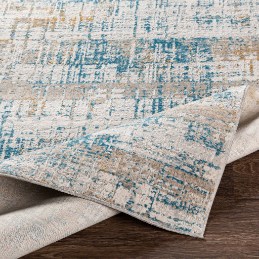 Surya Rugs Carmel Collection Light Gray, Off White, Gray, Mustard, Brown & Blue Area Rug CRL-2308 - Image 1