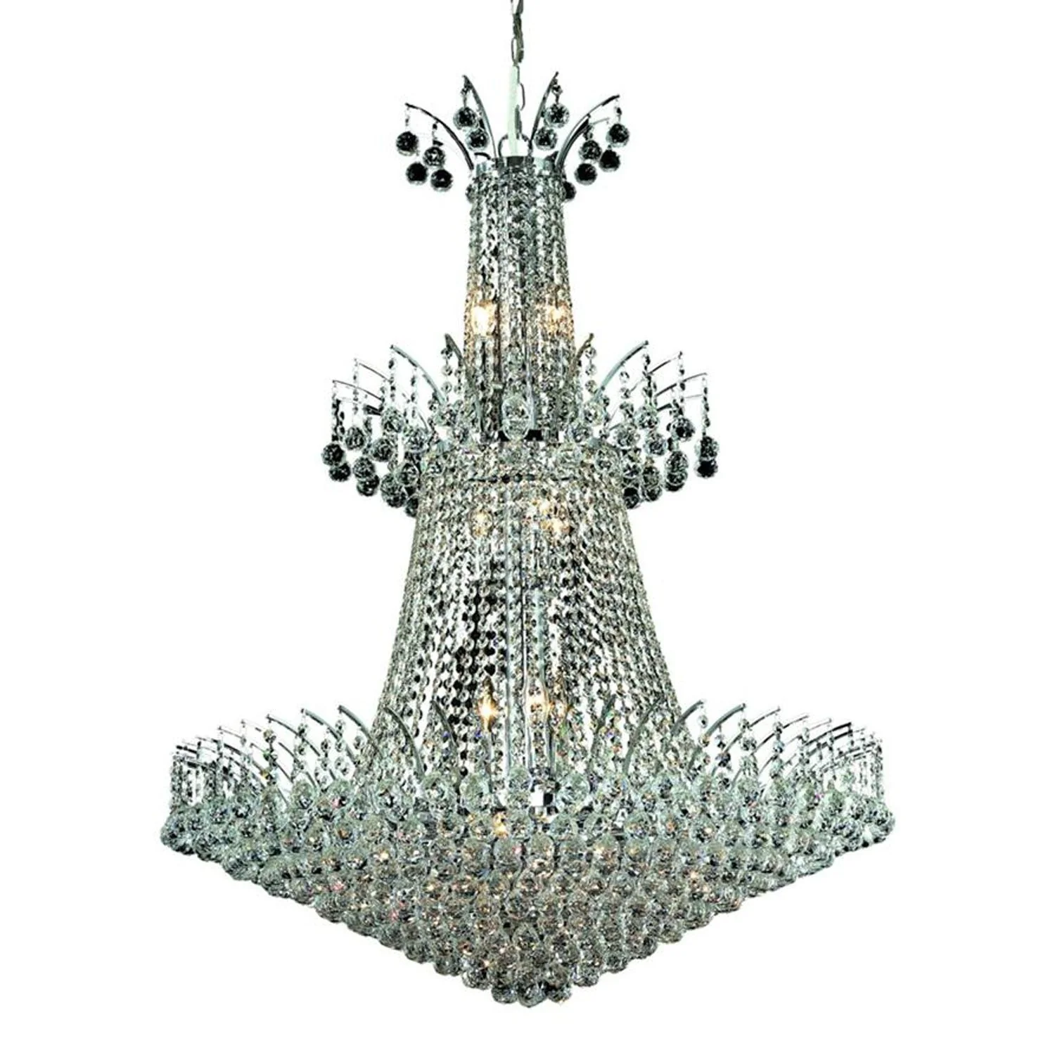 Elegant Lighting Chrome Eighteen-Light - Image 1