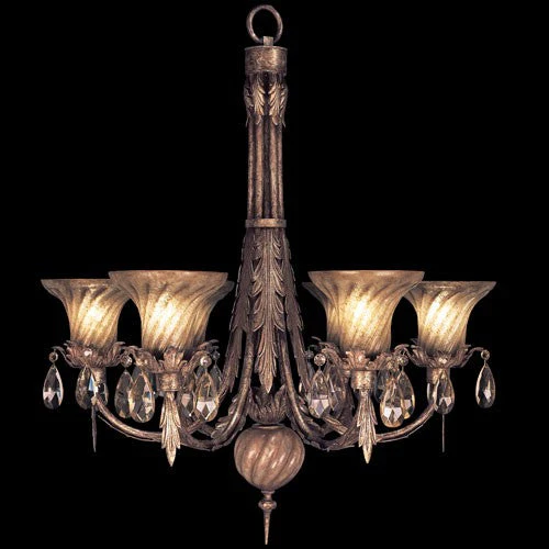 A Midsummers Nights Dream Six-Light Chandelier in Cool Moonlit Patina Finish - Image 1