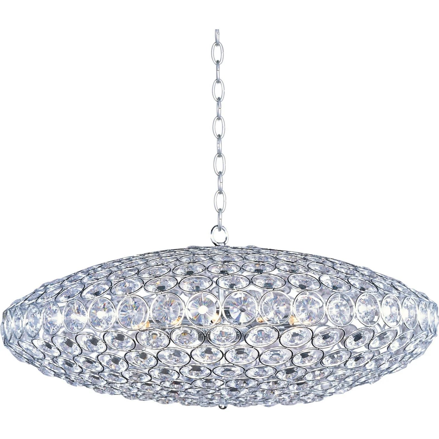 Polished Chrome Twelve-Light Pendant - Image 1