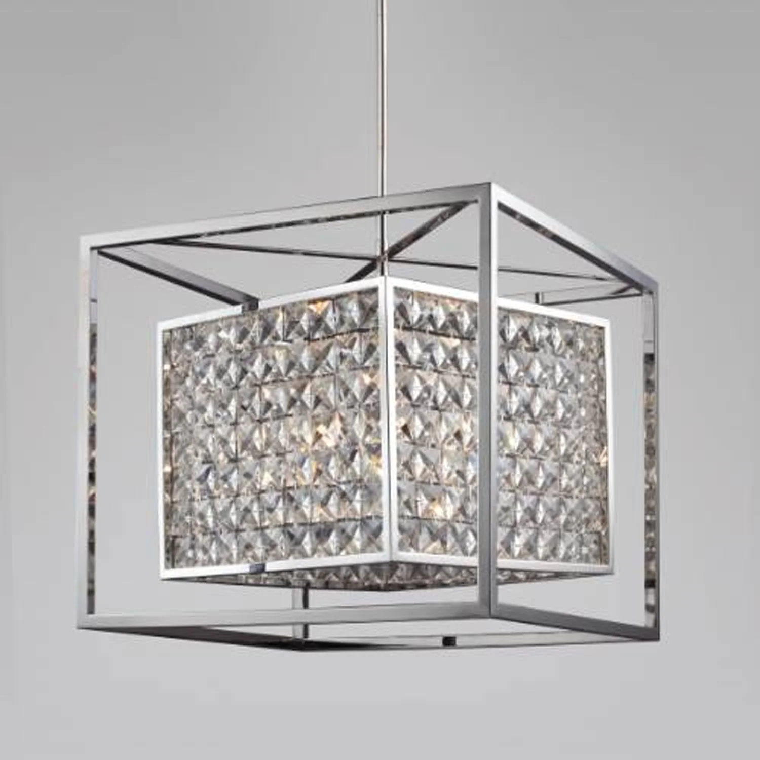 Struttura Stainless Steel 20-Inch Six-Light Pendant - Image 1