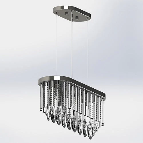Seven Light 26-Inch Wide Chandelier - Image 1