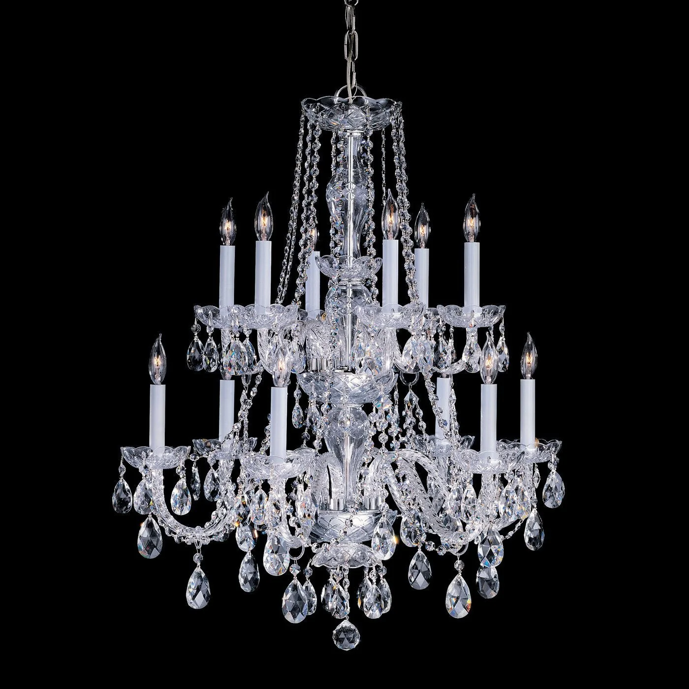 12 Light Bohemian Crystal Chandelier - Image 1