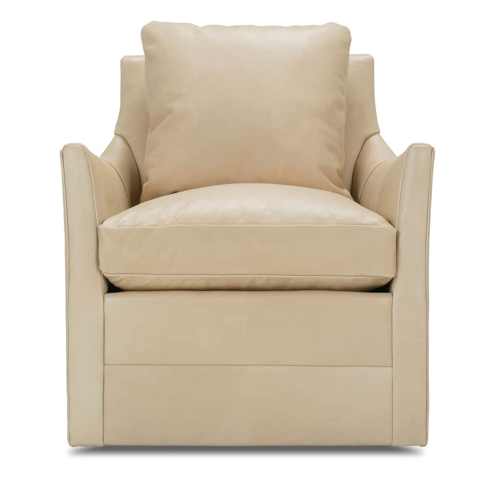 Rowe Furniture Ingrid Leather Swivel Chair w/ Glider Option ~ Available To Custom Order In 6 Different Grades of Leather!