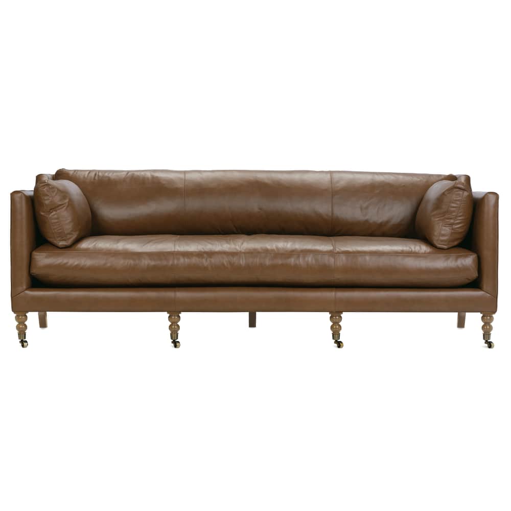 Rowe Furniture Madeline Bespoke Leather Sofa ~ Available To Custom Order In 13 Leather Choices