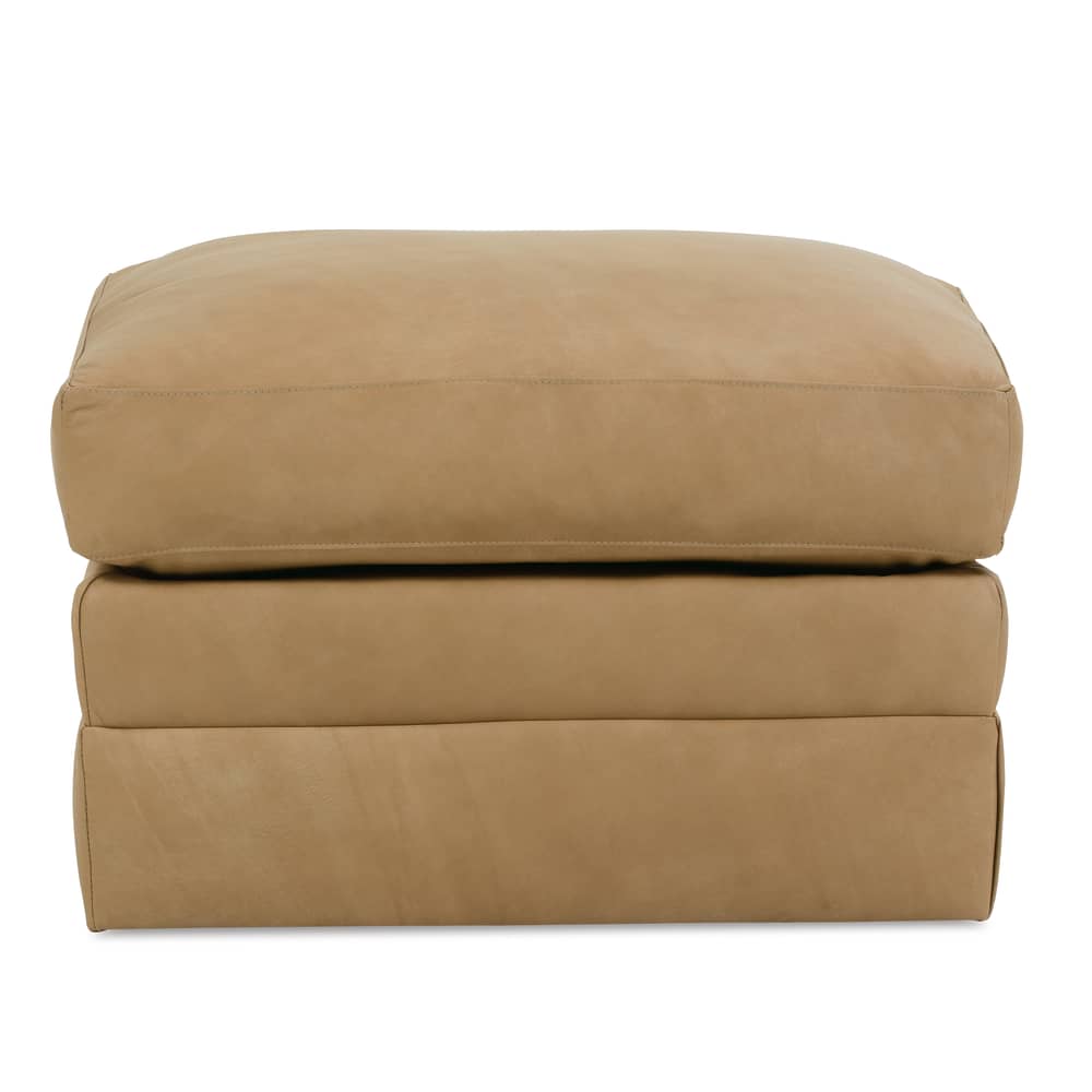 Rowe Furniture Madeline Leather Ottoman ~ Available To Custom Order In All Leathers